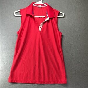 JDX‎ honeycomb women’s sleeveless golf polo